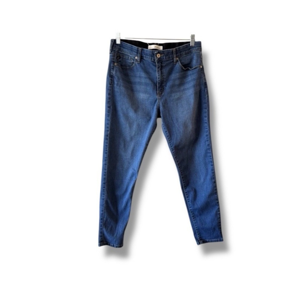 Kancan Women's Ankle Skinny Size 32 Medium Blue Denim Jeans Stretch